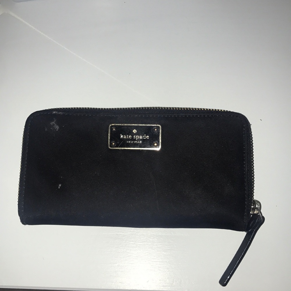 KATE SPADE BLACK SYNTHETIC WALLET